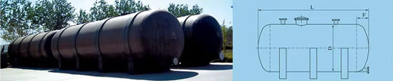 Customized GRP Vertical Horizontal FRP Tank HCl Malic Tartaric Benzoic Acid Storage
