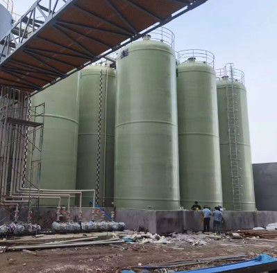 Fiber Reinforced Plastic FRP Chemical Storage Tanks Anti Corrosive Customized Color