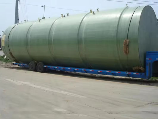 Pharmaceutical Chemical FRP Tank Smooth Surface FRP Oil Separation Tank Customized Logo