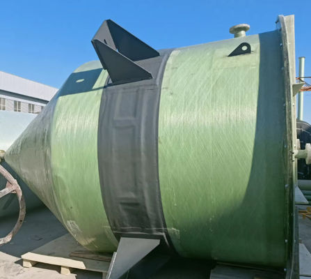Vertical FRP Pressure Vessel Tank Fiberglass Water Storage Tank Chemical Resistance