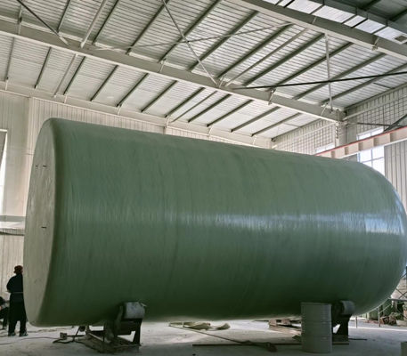 Vertical FRP Pressure Vessel Tank Fiberglass Water Storage Tank Chemical Resistance