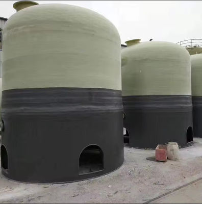 Industrial Chemical FRP GRP Vertical Storage Tank FRP Container 2000x3350