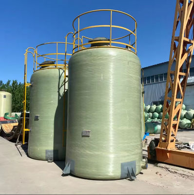 Industrial Chemical FRP GRP Vertical Storage Tank FRP Container 2000x3350