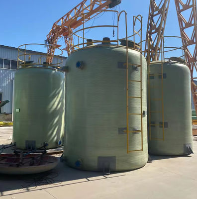 Industrial Chemical FRP GRP Vertical Storage Tank FRP Container 2000x3350