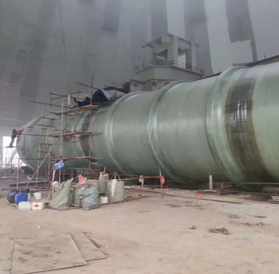 1000L Horizontal Fiberglass FRP Tank For Water Oil Gasoline Acid Alkali Storage