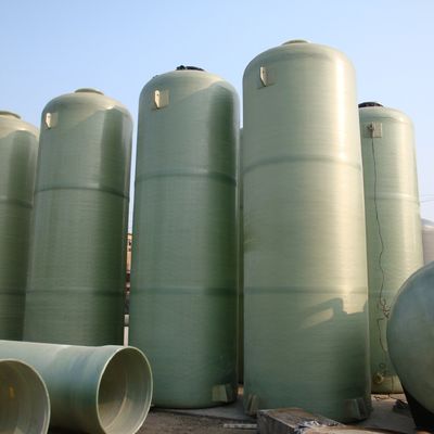 Liquid Storage Fiberglass Frp Tanks Customized Inlet Diameter And Panel Thickness