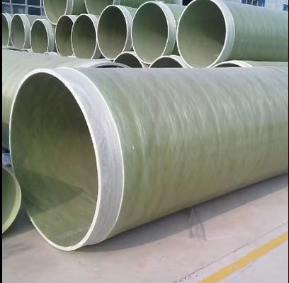 Fiberglass Reinforced Plastic FRP Pipe Round Underground Sand Pipe High Pressure