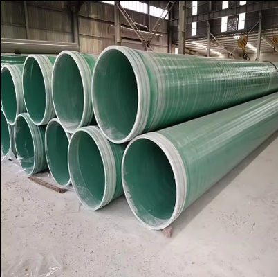 Fiberglass Reinforced Plastic FRP Pipe Round Underground Sand Pipe High Pressure