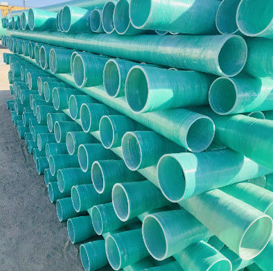 100mm-4000mm Diameter FRP Pipe GRP Round Pipeline High Temperature Resistance