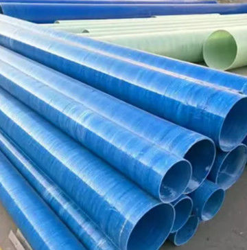 100mm-4000mm Diameter FRP Pipe GRP Round Pipeline High Temperature Resistance