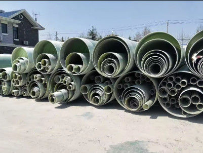 100mm-4000mm Diameter FRP Pipe GRP Round Pipeline High Temperature Resistance
