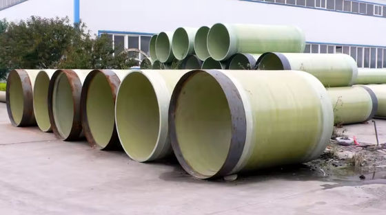 Customized Fiberglass Reinforce Water Pipelines FRP Jacking Pipe For Underground Sunken
