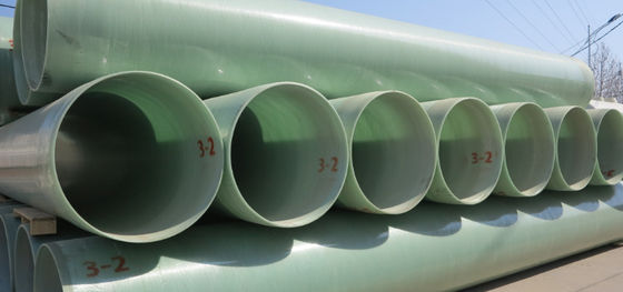 Customized FRP Mortar Pipe Fiberglass Reinforced Plastic Pipe Large Diameter