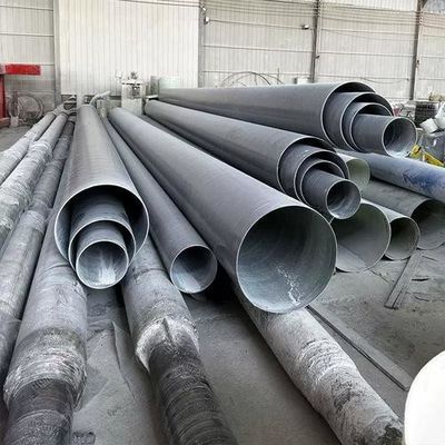 Industrial FRP Pipeline High Strength , Printed Flange Heavy Duty FRP Round Pipe