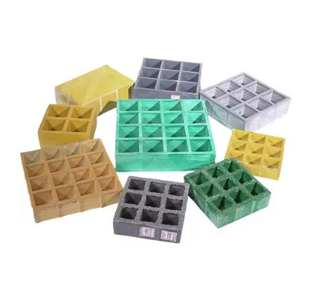 Swimming Pool Molded Fiberglass Grating Anti Aging FRP Mesh GRP Landscaping Grids