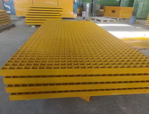 Modern Style Frp Grating Panels Fiberglass Grating Sheet 1220x3660mm For Car Washing Room