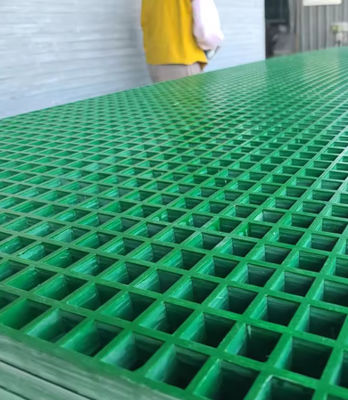 GRP Landscaping Grids Frp Moulded Gratings 38x38mm Non Slip For Swimming Pool