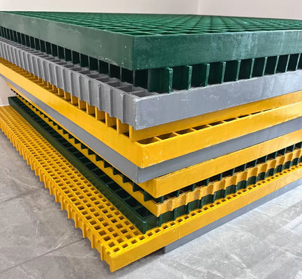 40x40x30mm Solar Roof Top Panel Mesh Pedestrian Walkway Fiberglass Grating