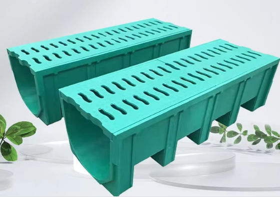 FRP GRP 200mm Fiberglass Trench Drain Grates Gutterway Anti Corrosion Easy Clean