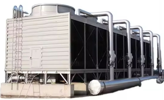 FRP GRP Structure Double Air Inlet Water Cooling Tower Cross Flow Square Low Noise