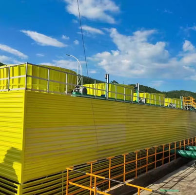 Square Industrial FRP Cooling Tower Counter Flow Type GRP Cooling Tower Customized