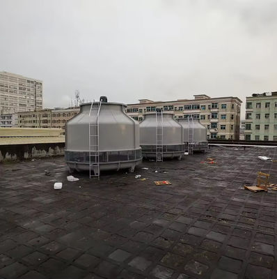 FRP GRP Round Water Cooling Tower , Circular Open Type Cooling Tower High Capacity