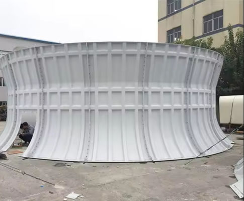 FRP Structure Industrial Cooling Tower FRP Fan Stack Customized Thickness