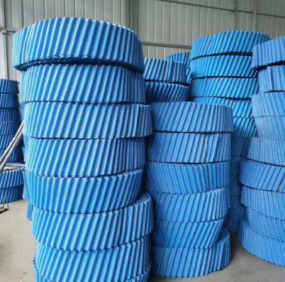 PVC Counterflow Fill Pack Crossflow Cooling Tower Filler Packing Custom Thickness