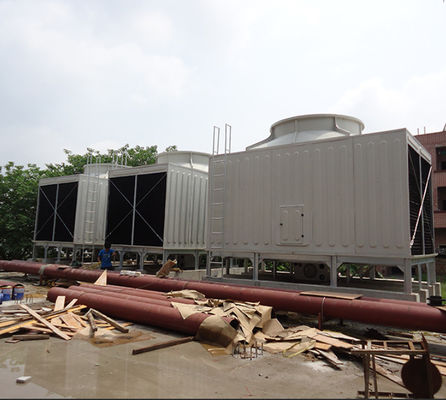 Cross Flow And Counter Flow FRP Cooling Tower Square Round High Heat Transfer
