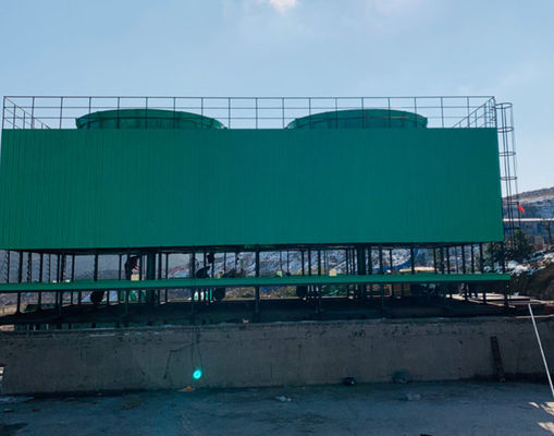 Counterflow GRP FRP Structure Cooling Tower 50-5000 Tons Capacity Customized Color