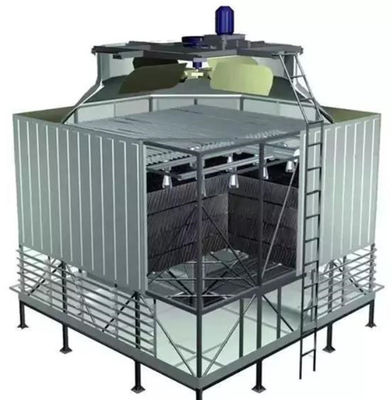 GRP FRP Type Circular Cooling Tower 500-1000 Tons Fast Temperature Reduction