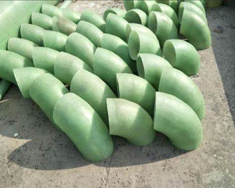 Industrial 45-135 Degree GFRP FRP Elbow Fiberglass Pipe Fittings For Water Supply