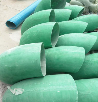 Industrial 45-135 Degree GFRP FRP Elbow Fiberglass Pipe Fittings For Water Supply