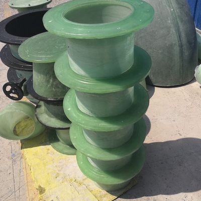 Customized Color GRP Pipe Fittings Fiber Reinforced Plastic Pipe Fittings Sewage Treatment