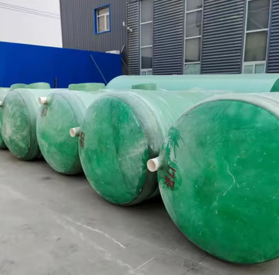 Horizontal Type GRP Frp Underground Bio Septic Tank For Sewage Treatment Plant