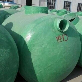 Customized Size Lightweight FRP Septic Tank Sewage Treatment Aging Resistance