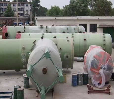 FRP Bubble Tower GRP Fiberglass Ammonia Absorption Tower For Pollution Industry