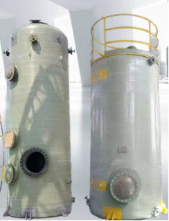 FRP Material Air Purification Industrial Waste Gas Tower GRP Water Gas Scrubbing Tower