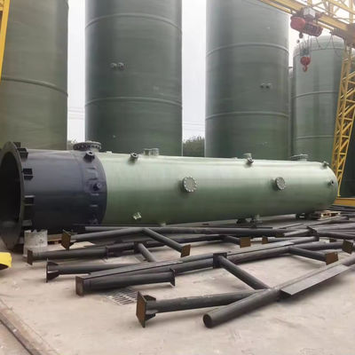 Fiberglass FRP Acid Mist Absorption Tower GRP HCL Hydrochloric Acid Storage Container
