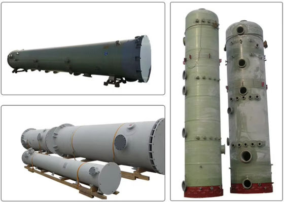 Customizable Gelcoat FRP GRP Packed Absorption Tower Acid Mist Scrubber Tower
