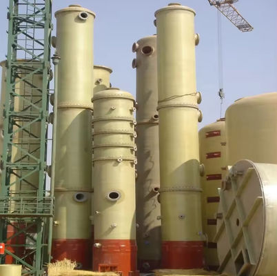 Fiber Reinforced Plastic FRP Waste Gas Purification Tower Scrubbers Gas Absorption