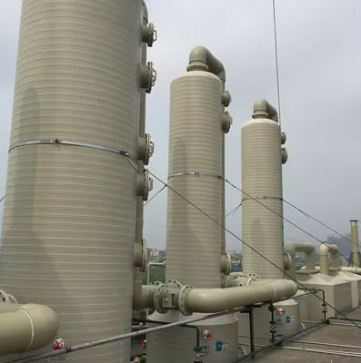 Multi Color Gelcoat FRP Purification Absorption Tower Acid Mist Absorption Customized