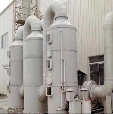Customized FRP Absorption Tower Industrial Waste Gas Treatment With Smooth Surface