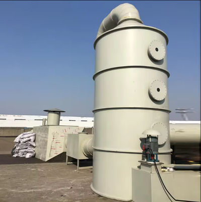 Customized FRP Absorption Tower Industrial Waste Gas Treatment With Smooth Surface