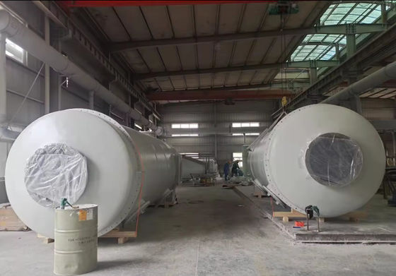 Acid Mist / Ammonia Mist Scrubber Absorption Tower With cylindrical FRP Structure
