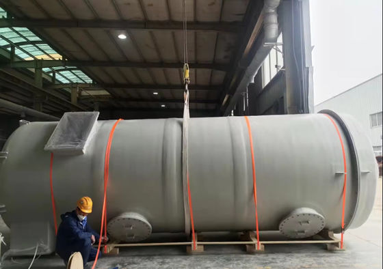 Acid Mist / Ammonia Mist Scrubber Absorption Tower With cylindrical FRP Structure