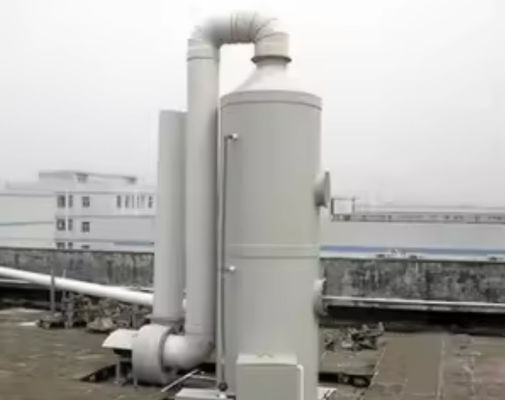 Industrial FRP GRP Absorption Tower For Tail Gas And Acid Mist Gas Treatment