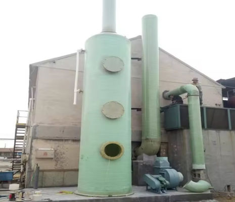 Industrial FRP GRP Absorption Tower For Tail Gas And Acid Mist Gas Treatment