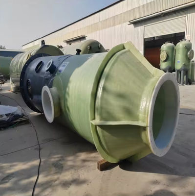 Coverable Gel Coat GRP FRP Absorption Tower Multi Layer Spraying For Waste Acid Gas