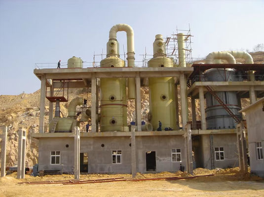 Fiberglass GRP FRP Absorption Purification Tower For Waste Acid Gas Treatment